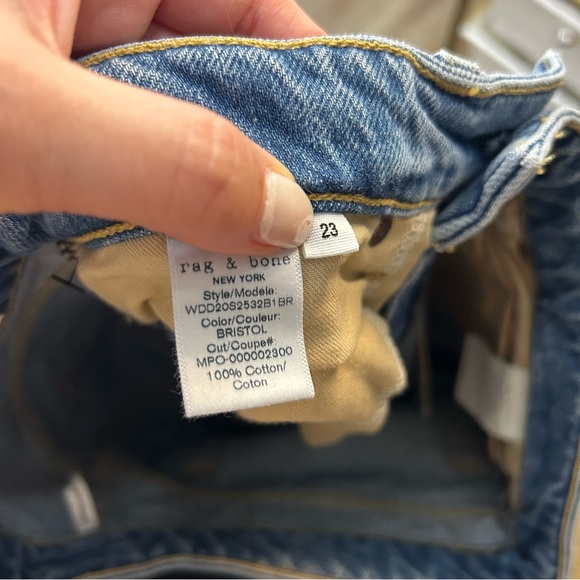 NWT Rag & Bone Rosa Mid - Rise Boyfriend Jean in Bristol 23 - Picture 12 of 16
